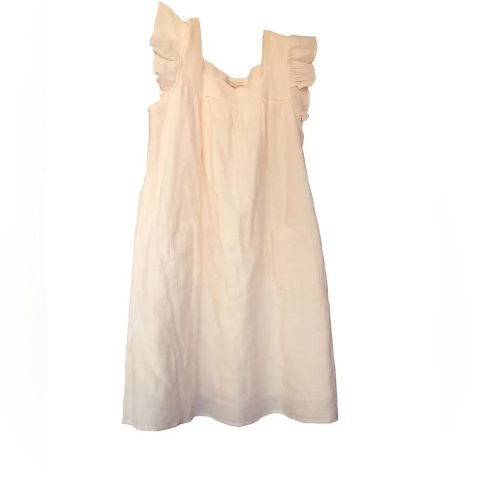 NWT GIRLS CHELSEA & VIOLET LIGHT BUTTER YELLOW 100% COTTON LINED SUMMER DRESS